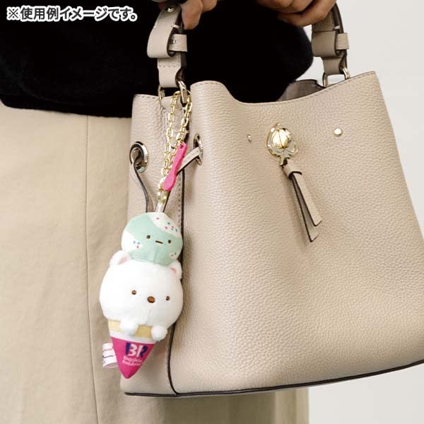 San-X Sumikko Gurashi X Baskin Robbins Polar Bear Plush Toy Popping Shower- Japan Figure Store - #1 Bring To You The Best Japanese Goods