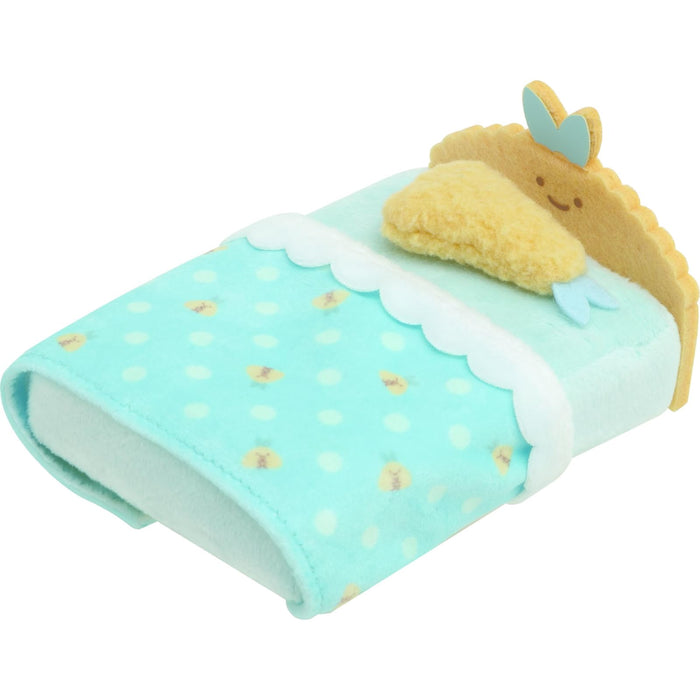 San-X Mo22201 Sumikko Gurashi Plush Toy Hand-Sized Horse Mackerel Fried Tail Bed- Japan Figure Store - #1 Bring To You The Best Japanese Goods