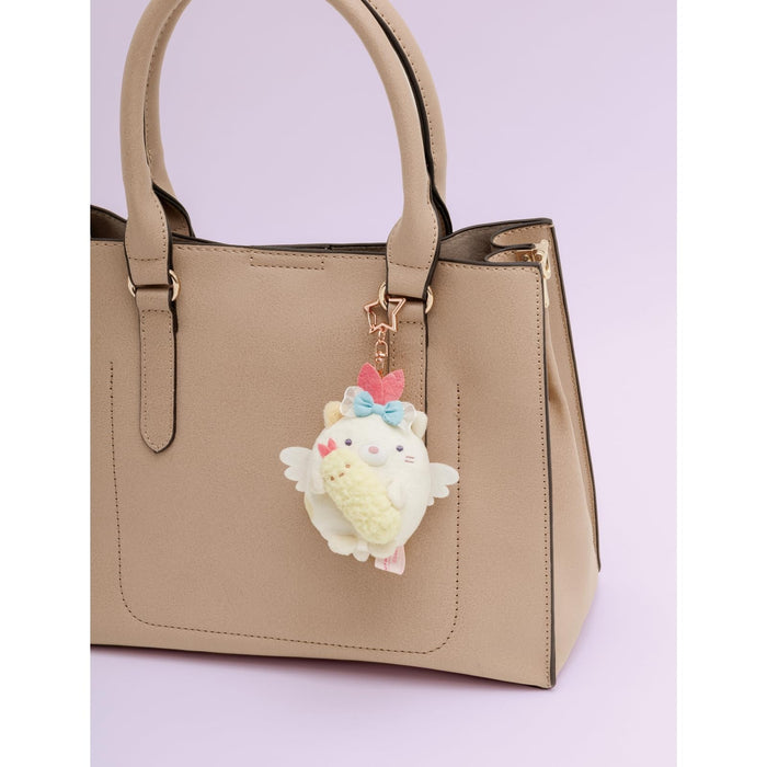 San-X Sumikko Gurashi Angel Ebiten Hanging Plush Cat Mo62401- Japan Figure Store - #1 Bring To You The Best Japanese Goods