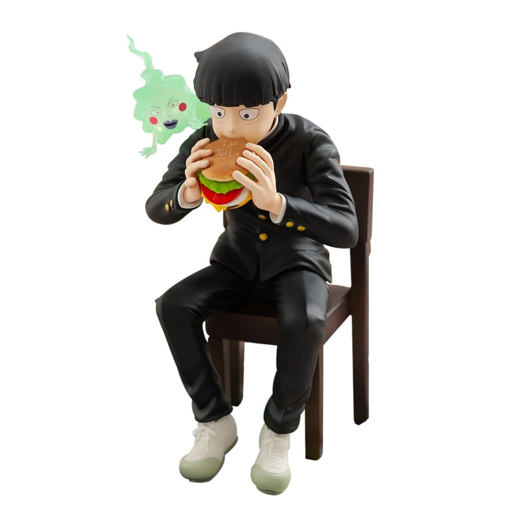 Mob Psycho 100 III xBunbougu Cafe 2022 Figure – Shigeo Kageyama & Ekubo Non-Scale Pre-Painted PVC & ABS