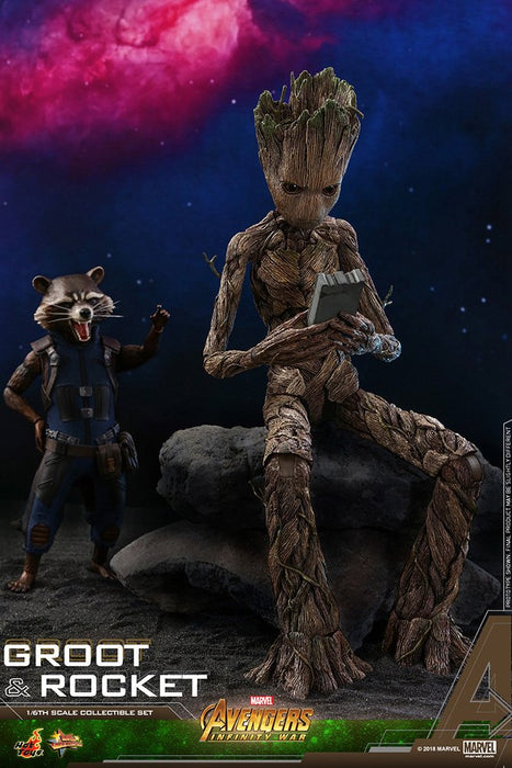 Hot Toys Movie Masterpiece 1/6 Scale Groot & Rocket Figure Avengers Infinity War- Japan Figure Store - #1 Bring To You The Best Japanese Goods