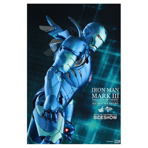 Hot Toys Iron Man 1/6 Mark 3 Blue Stealth Movie Masterpiece Diecast Exclusive- Japan Figure Store - #1 Bring To You The Best Japanese Goods
