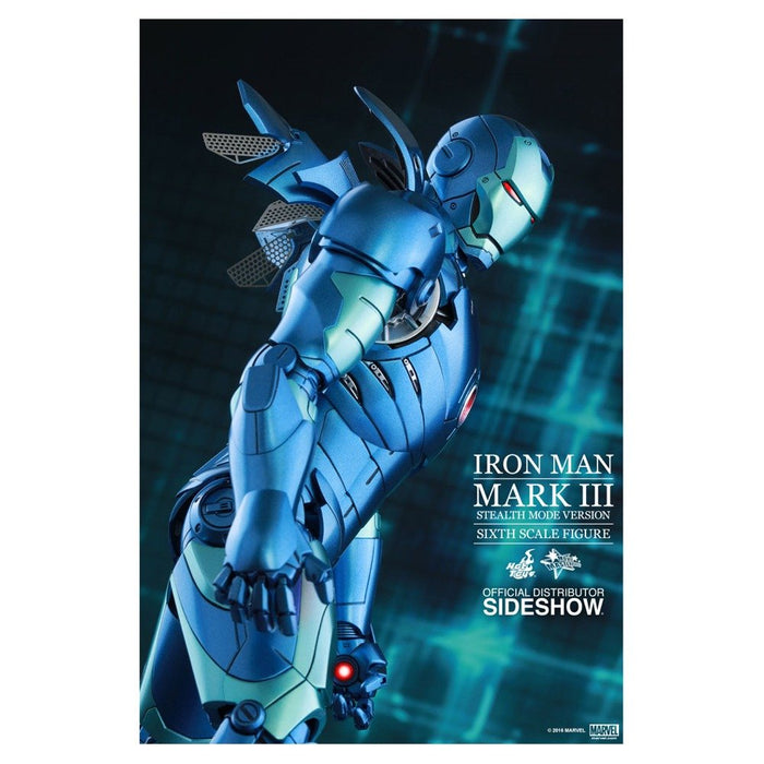 Hot Toys Iron Man 1/6 Mark 3 Blue Stealth Movie Masterpiece Diecast Exclusive- Japan Figure Store - #1 Bring To You The Best Japanese Goods