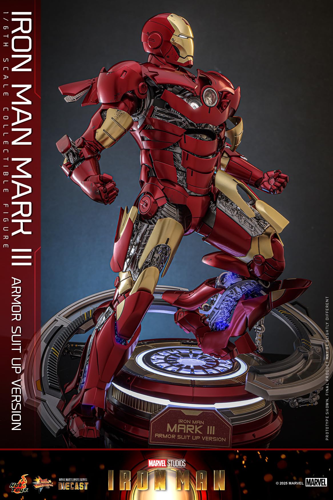 Hot Toys Movie Masterpiece Diecast Iron Man Mark III 1/6 Scale Figure