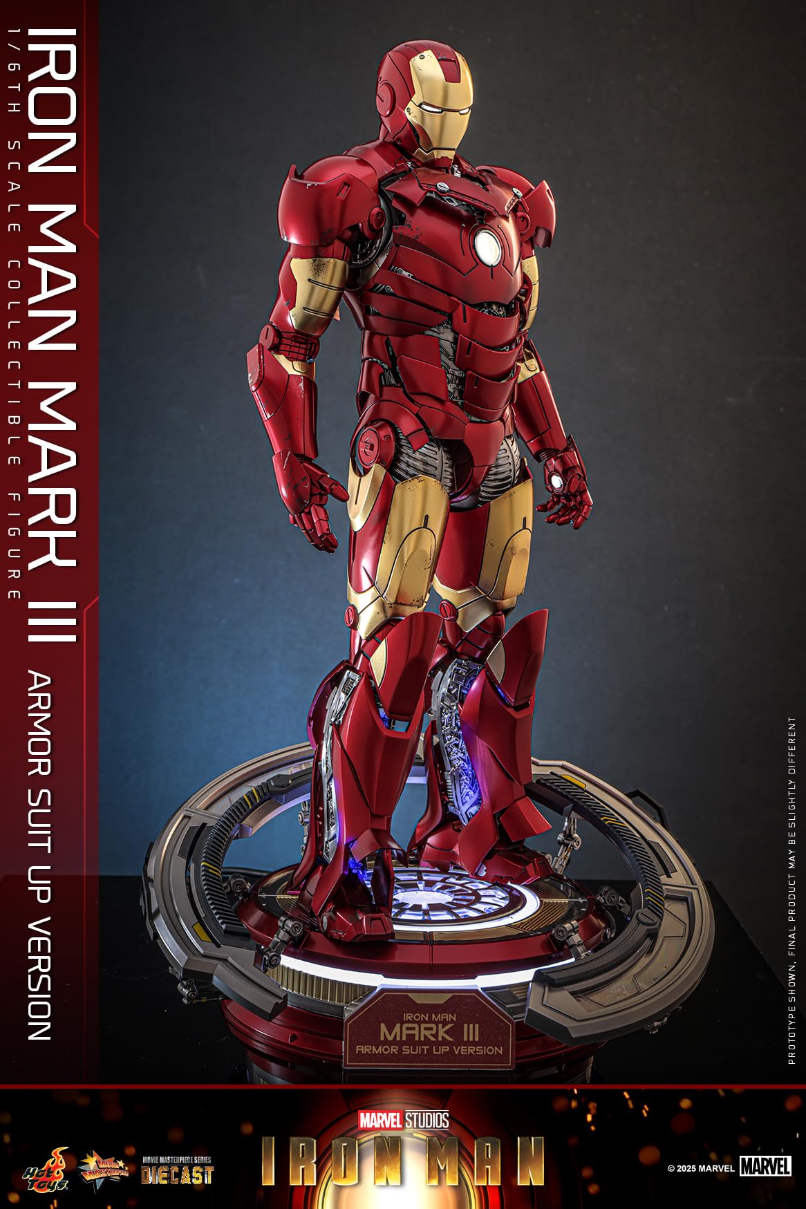 Hot Toys Movie Masterpiece Diecast Iron Man Mark III 1/6 Scale Figure