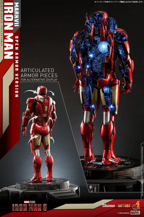Hot Toys Movie Masterpiece Diecast Iron Man Mark 7 Open Armor Edition Figure- Japan Figure Store - #1 Bring To You The Best Japanese Goods