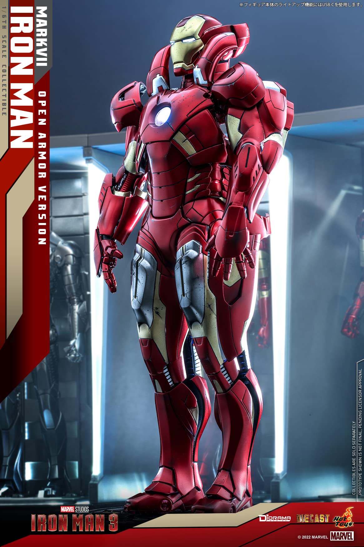 Hot Toys Movie Masterpiece Diecast Iron Man Mark 7 Open Armor Edition Figure- Japan Figure Store - #1 Bring To You The Best Japanese Goods