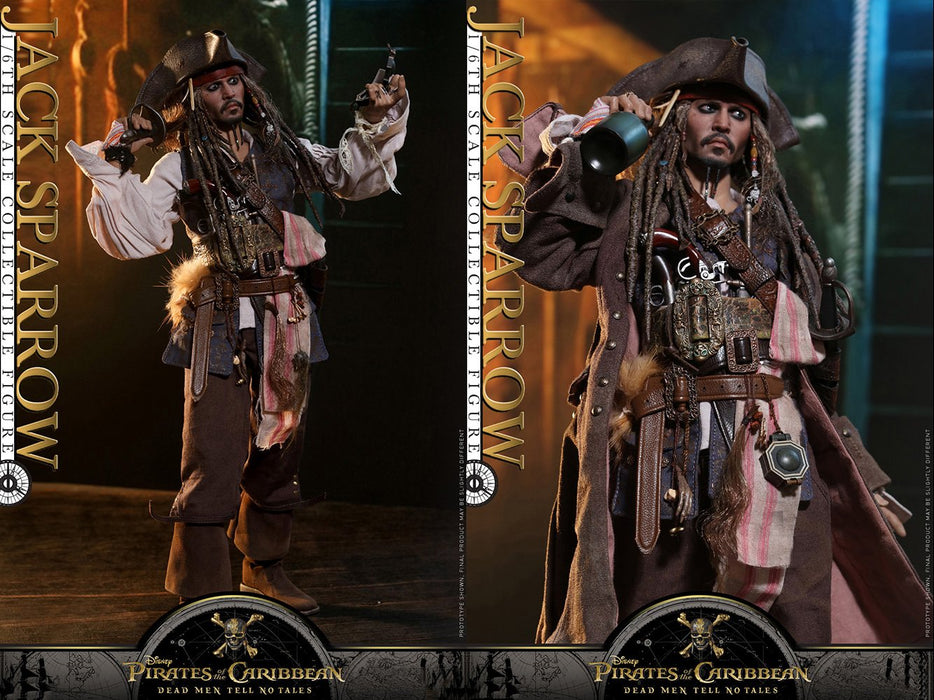 Hot Toys Movie Masterpiece Pirates 1/6 Scale Jack Sparrow Figure- Japan Figure Store - #1 Bring To You The Best Japanese Goods