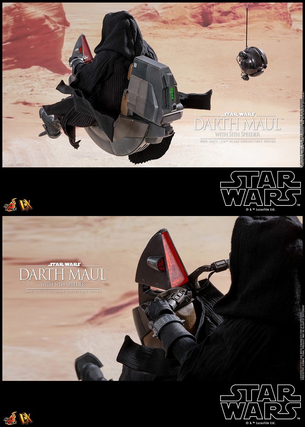 Hot Toys Darth Maul & Speeder Movie Masterpiece Dx Star Wars Episode 1- Japan Figure Store - #1 Bring To You The Best Japanese Goods