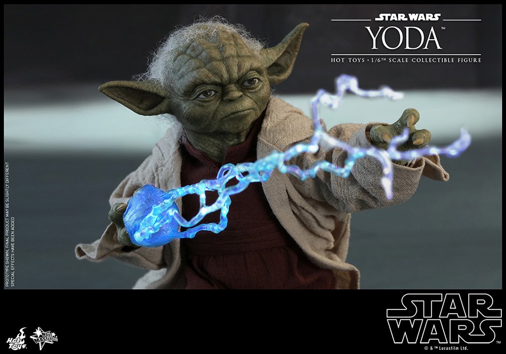 Hot Toys Movie Masterpiece Star Wars Attack of the Clones Yoda 1/6 Figure- Japan Figure Store - #1 Bring To You The Best Japanese Goods
