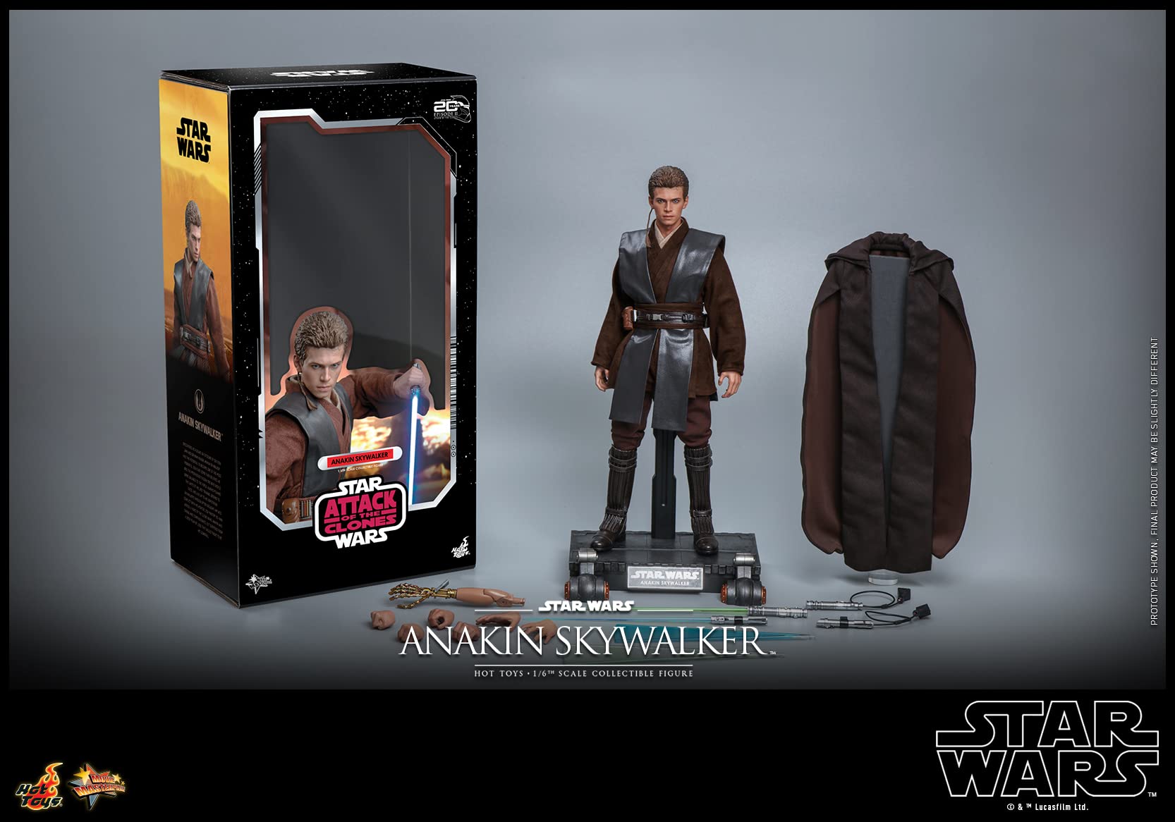 Hot Toys Anakin Skywalker 1/6 Figure Movie Masterpiece SW Episode 2- Japan Figure Store - #1 Bring To You The Best Japanese Goods
