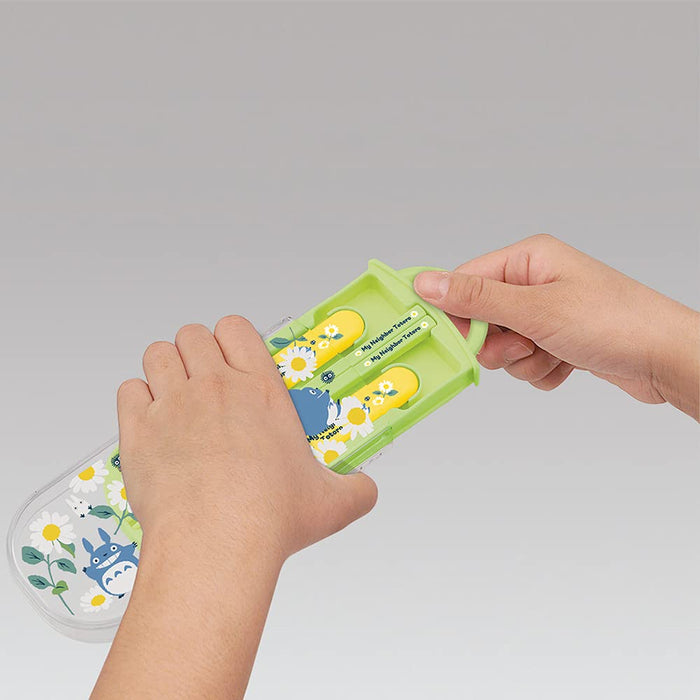 Skater My Neighbor Totoro Durable Utensil Set - Fork Spoon Chopsticks With Carry Case- Japan Figure Store - #1 Bring To You The Best Japanese Goods