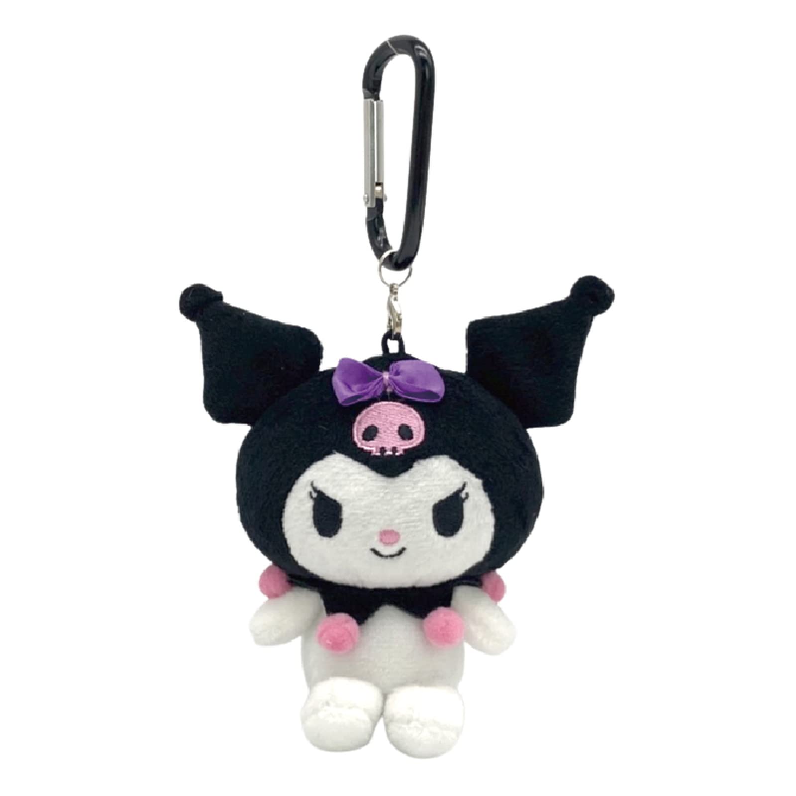 Sanrio Nakajima Kuromi Carabiner Clip 182012-23 for Bags and Keys- Japan Figure Store - #1 Bring To You The Best Japanese Goods
