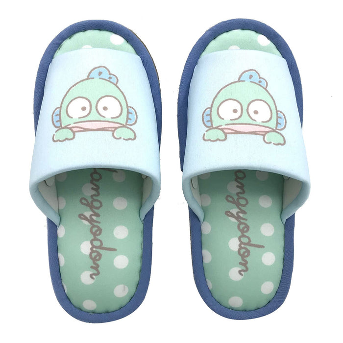 Nippon Slippers Sanrio Hangyodon Blue Soft Slippers 22-24 Cm- Japan Figure Store - #1 Bring To You The Best Japanese Goods