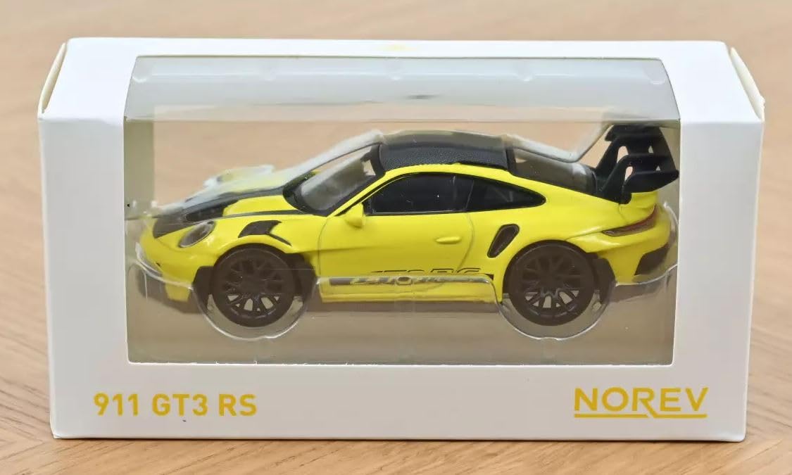 Norev B-M-W 1/43 Porsche 911 GT3 RS 2022 Yellow Black Minicar Model- Japan Figure Store - #1 Bring To You The Best Japanese Goods