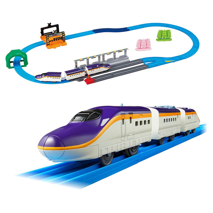 Takara Tomy Plarail E8 Series Tsubasa Tomica Arch Crossing Set- Japan Figure Store - #1 Bring To You The Best Japanese Goods