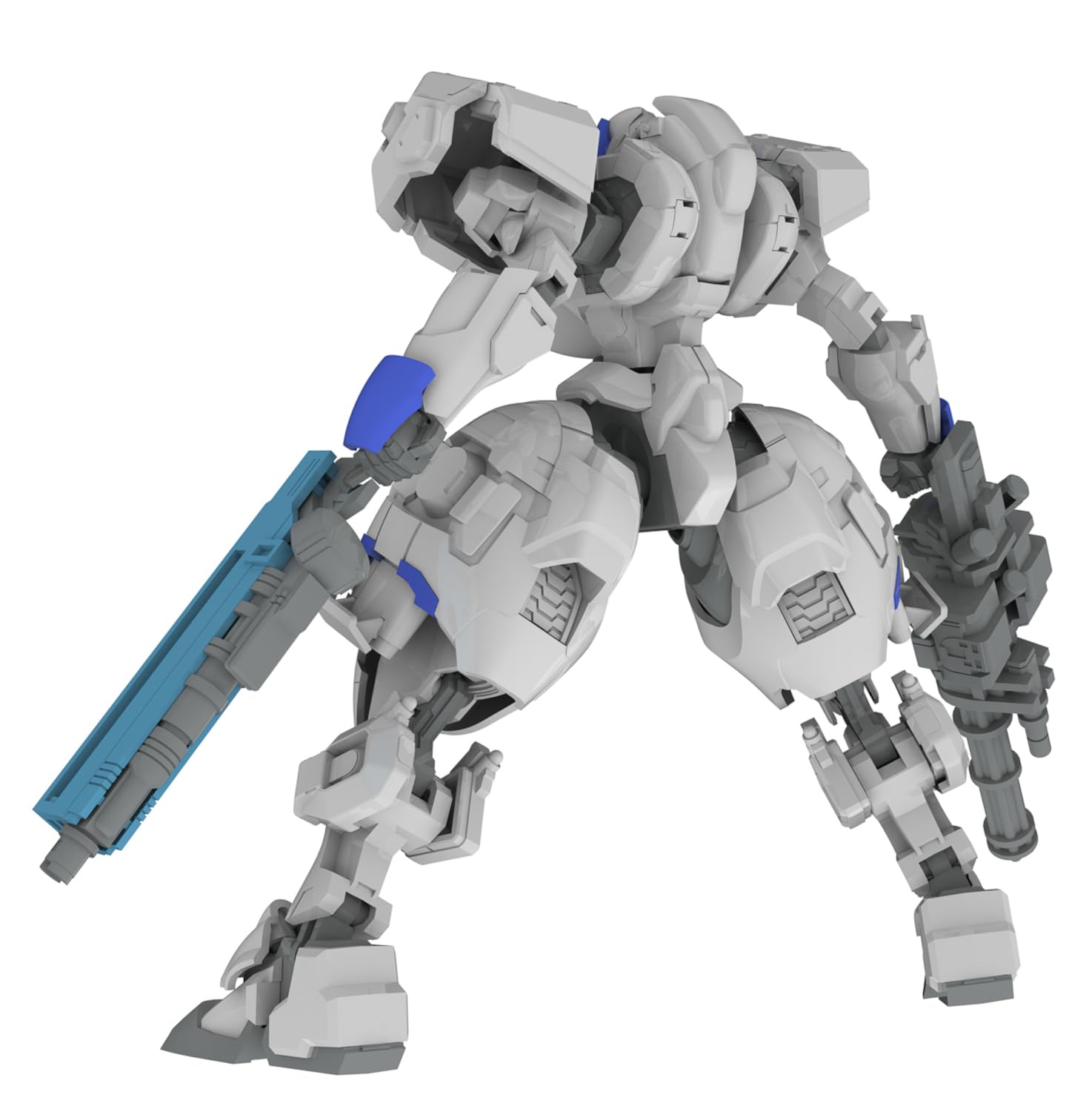 Plum Powerdolls2 X-4C 5-Inch Armored Infantry Model Kit 1/48 Scale Pre-Colored