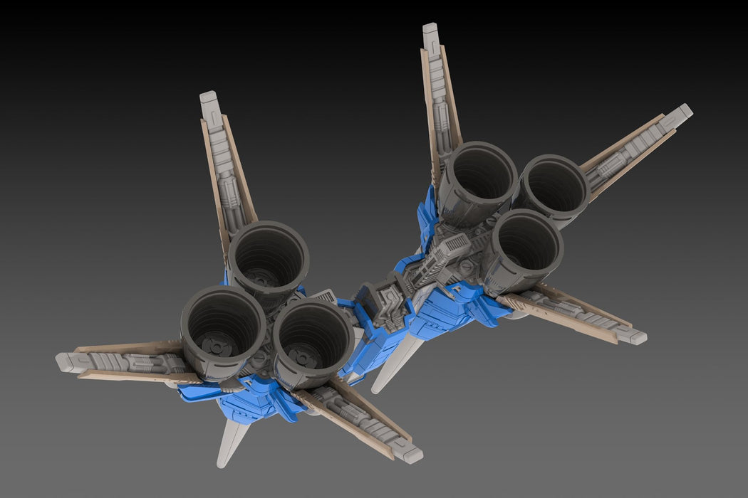 Plum Rayforce RVA-818 X-Lay 2P Modèle plastique pré-coloré à l'échelle 1/144, 144 mm