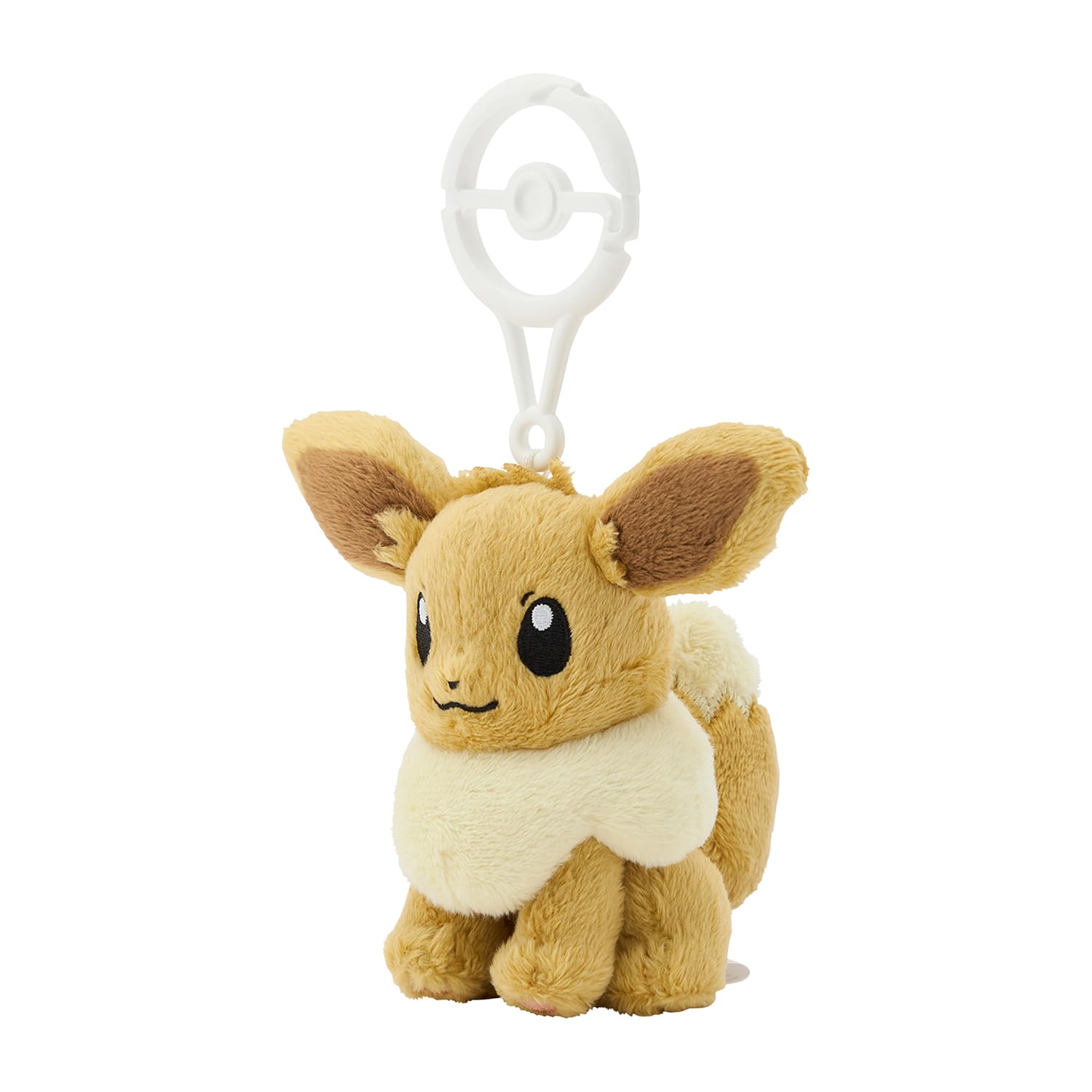 Pokemon Center Eevee Plush Mascot Keychain with Carabiner Japan Edition- Japan Figure Store - #1 Bring To You The Best Japanese Goods