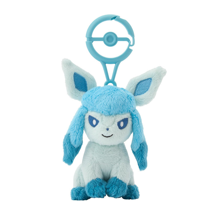 Pokemon Center Glaceon Plush Keychain with Carabiner - Japanese Exclusive- Japan Figure Store - #1 Bring To You The Best Japanese Goods