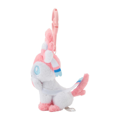 Pokemon Center Sylveon Plush Mascot Keychain with Carabiner Japan Edition- Japan Figure Store - #1 Bring To You The Best Japanese Goods