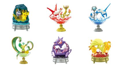 Re-Ment Pokemon Gemstone Collection 6-Figure Set Hikari Kagayaku Shinpi No Kiseki- Japan Figure Store - #1 Bring To You The Best Japanese Goods