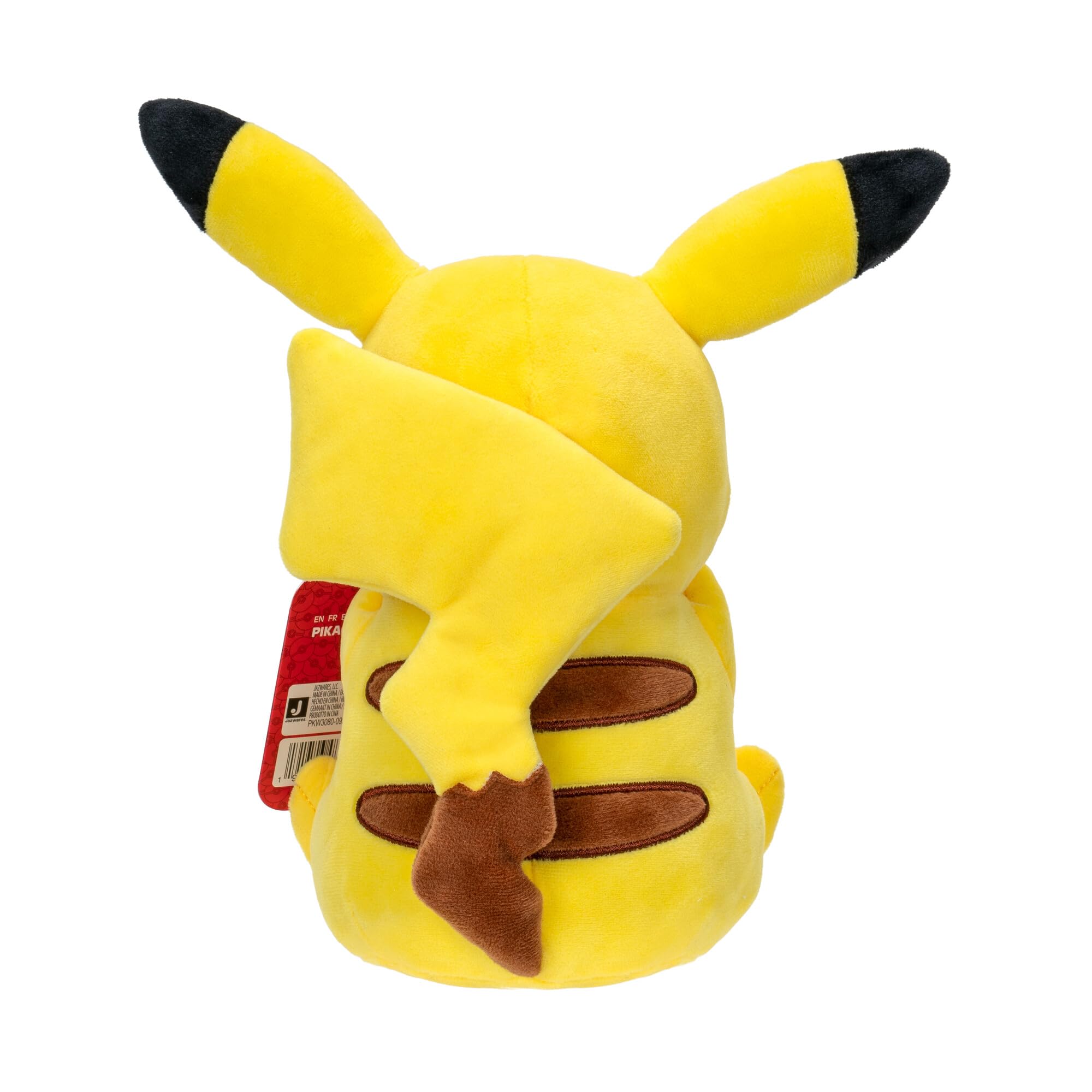 Jazzwares Pokemon 8-Inch Laughing Pikachu Plush Toy for Kids and Collectors