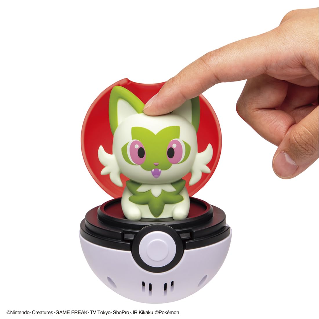 Takara Tomy Pokemon Peekaboo Toy Sprigatito Official Japan Edition- Japan Figure Store - #1 Bring To You The Best Japanese Goods