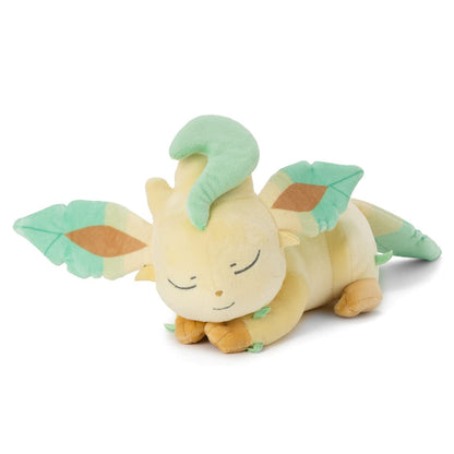Takara Tomy Arts Japan Plush S Leafeon 36Cm Pokemon Sleeping Friend- Japan Figure Store - #1 Bring To You The Best Japanese Goods