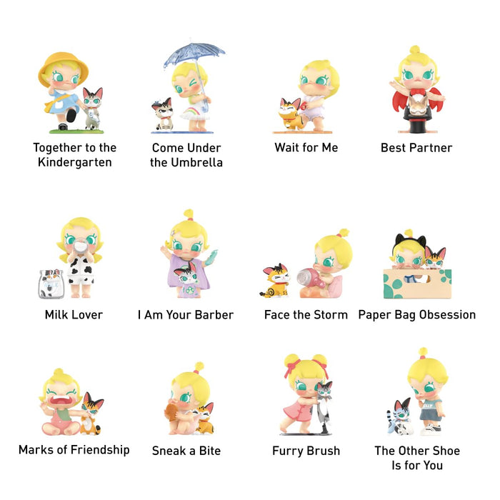 Pop Mart Baby Molly & Baby Tabby Series Assorted Box 12-Piece Blind Box Set