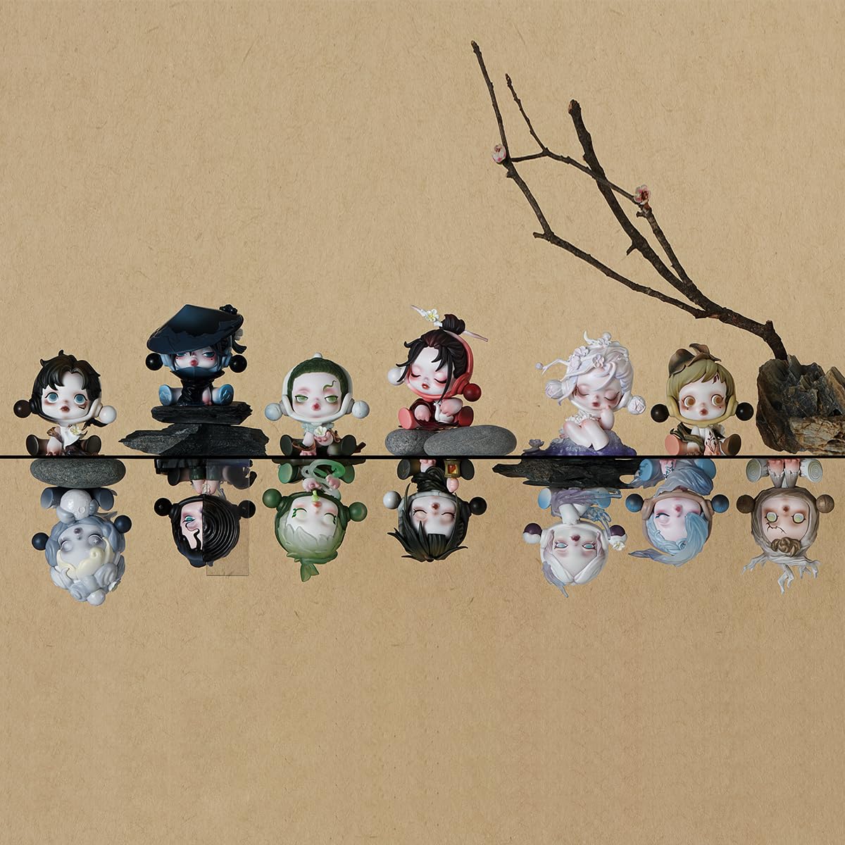 Pop Mart Skullpanda Ink Plum Blossom Series Blind Box Figure Toy PVC Model- Japan Figure Store - #1 Bring To You The Best Japanese Goods