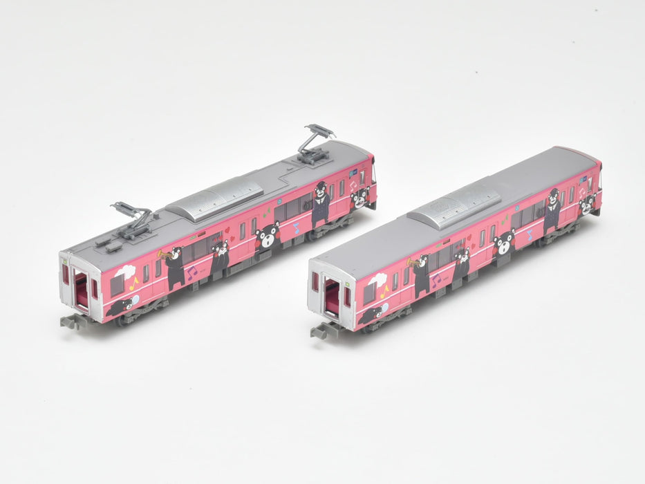 Tomytec Railway Collection: Kumamon Kumamoto Railway 03 Type 2 Car Set- Japan Figure Store - #1 Bring To You The Best Japanese Goods