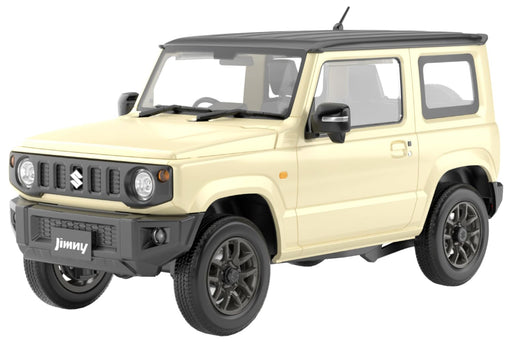 Aoshima Rakupla Snap Car 03-Ci JB64 Jimny 2018 Ivory Metallic Model Kit- Japan Figure Store - #1 Bring To You The Best Japanese Goods