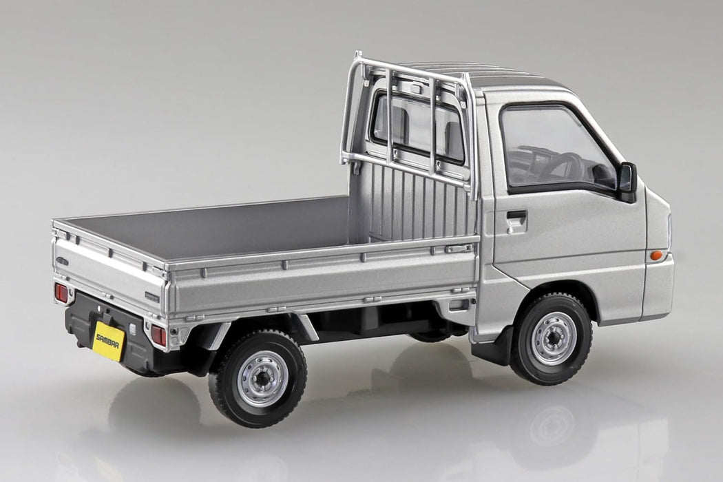 Aoshima Rakupla Snap Kit 05 Ss Subaru Sambar Truck Sterling Silver Metallic- Japan Figure Store - #1 Bring To You The Best Japanese Goods