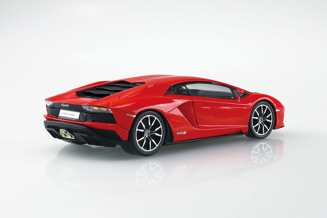 Aoshima Rakupla Snap Kit 07 Lamborghini Aventador S Pearl Red Model Kit- Japan Figure Store - #1 Bring To You The Best Japanese Goods