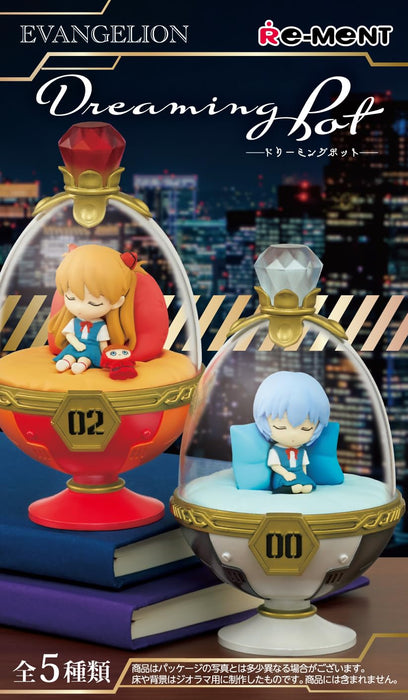 Re-Ment Evangelion Dreaming Pot - H120mm x W70mm x D80mm PVC ABS Acrylic- Japan Figure Store - #1 Bring To You The Best Japanese Goods