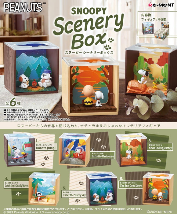 Re-Ment Peanuts Snoopy Scenery Box 1Box H115 x W70 x D60mm PVC Construction- Japan Figure Store - #1 Bring To You The Best Japanese Goods
