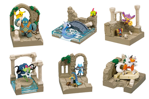 Re-Ment Pokemon Diorama Castle Ruins PVC Figure H90 X W140 X D50Mm 1 Box- Japan Figure Store - #1 Bring To You The Best Japanese Goods