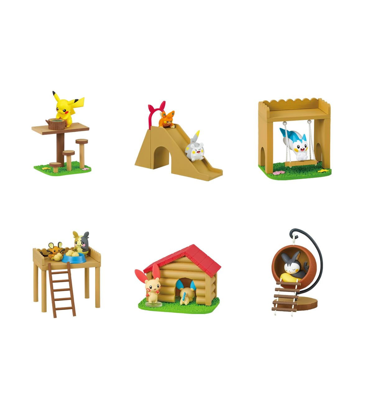 Re-Ment Pokemon Forest Athletics PVC Figurine H70 X W140 X D55Mm- Japan Figure Store - #1 Bring To You The Best Japanese Goods