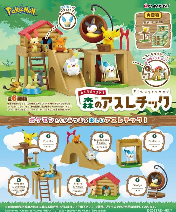 Re-Ment Pokemon Forest Athletics PVC Figurine H70 X W140 X D55Mm- Japan Figure Store - #1 Bring To You The Best Japanese Goods