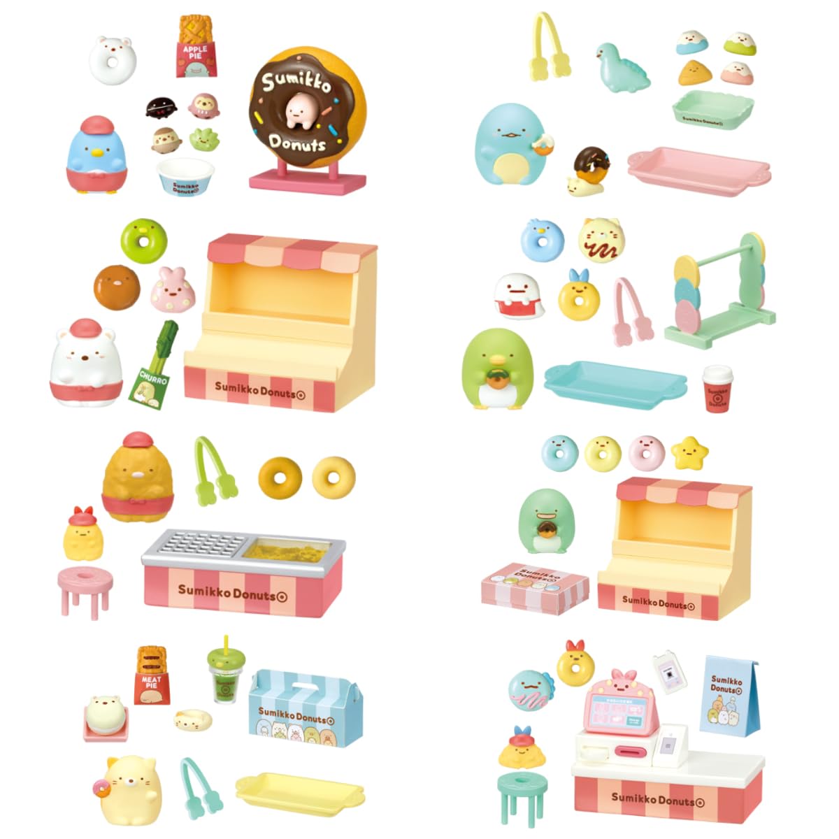 Re-Ment Sumikko Gurashi - Coffret de beignets fraîchement frits - 1 boîte - PVC, ABS - 115x70x50mm