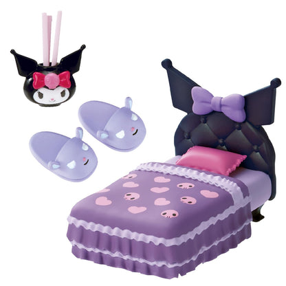 Re-Ment Sanrio Kuromi's Gothic Room Set - H115 x W70 x D50 mm ABS PVC- Japan Figure Store - #1 Bring To You The Best Japanese Goods