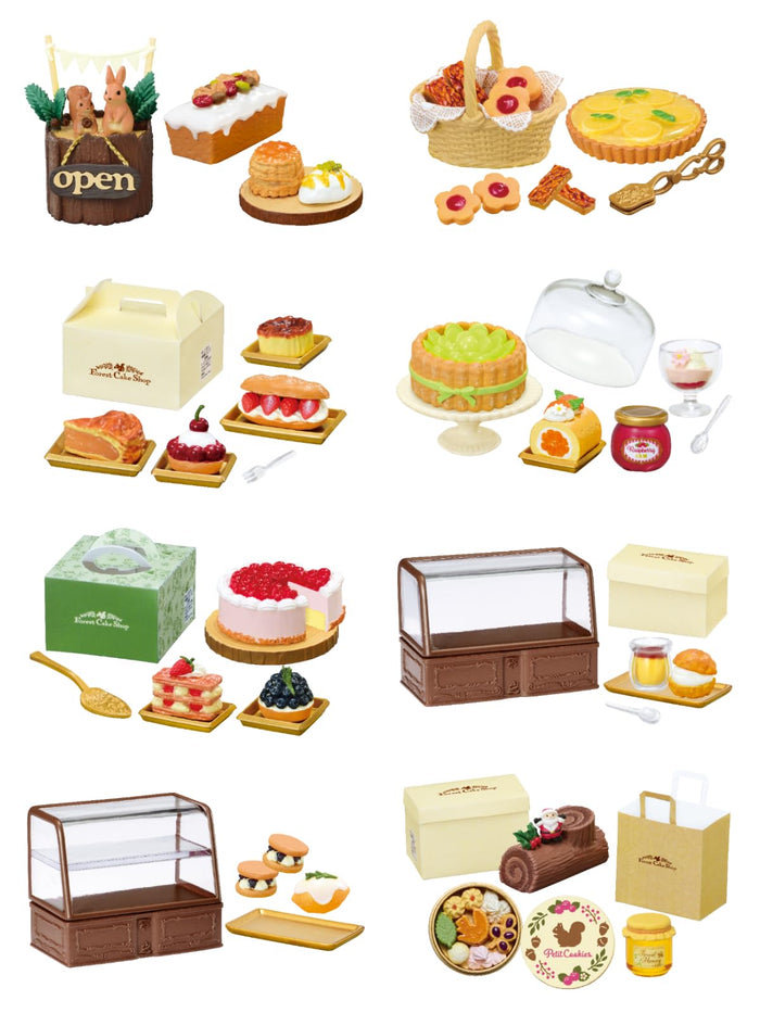 Re-Ment Petit Sample Cake Shop Box Komorebi No Mori 120x145x205mm PVC ABS
