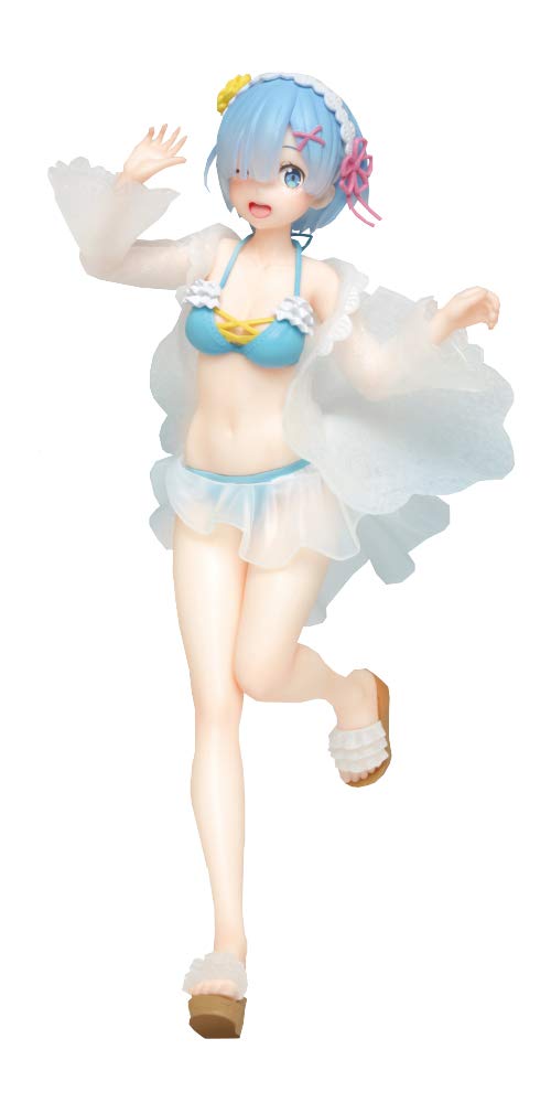 Taito Re:Zero Rem Precious Figure Original Frill Swimsuit Ver. Collectible