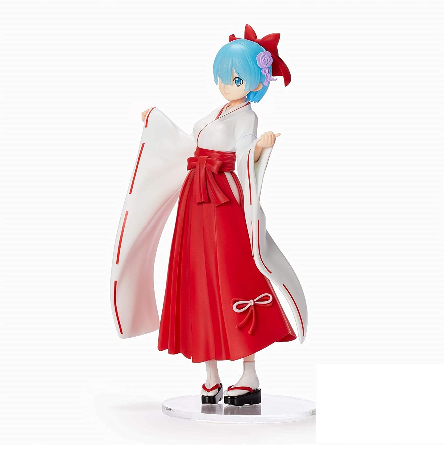 Sega ReZero Rem Shrine Maiden Style Figure - Anime Collectible Figurine