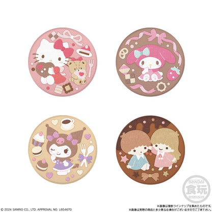 Bandai Sanrio Embroidered Can Badge Biscuit Candy Toy Box Set of 12