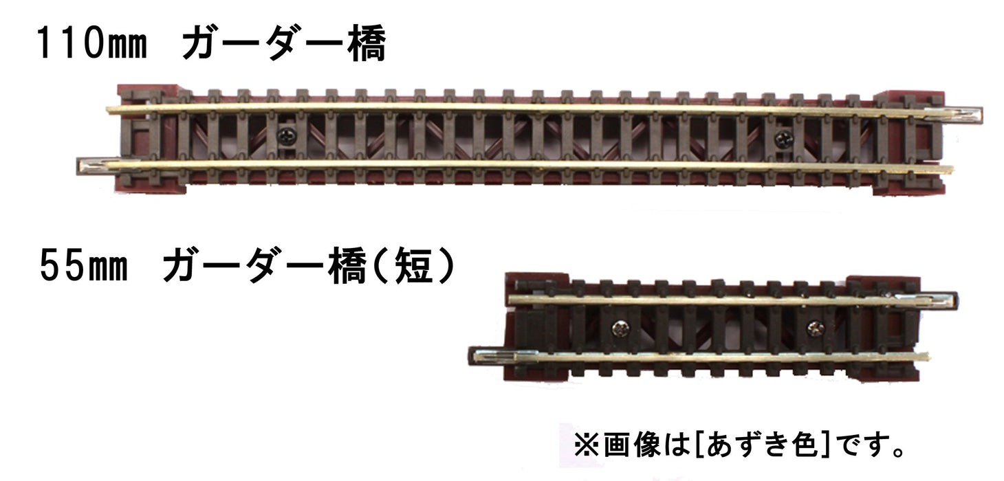Rokuhan Z Gauge R085 Short Deck Girder Bridge Maroon- Japan Figure Store - #1 Bring To You The Best Japanese Goods