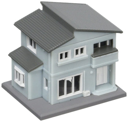 Rokuhan Two-Story House B Blue - Z Gauge Model- Japan Figure Store - #1 Bring To You The Best Japanese Goods