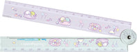 San-X Ch/M Folding Ruler Silver/Green - Portable 30cm Measurement Tool- Japan Figure Store - #1 Bring To You The Best Japanese Goods