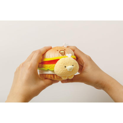 San-X Chikip Dancers Burger Plush Toy Chicken Tomato Burger Mo54501- Japan Figure Store - #1 Bring To You The Best Japanese Goods